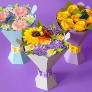 3D Paper flower bouquet